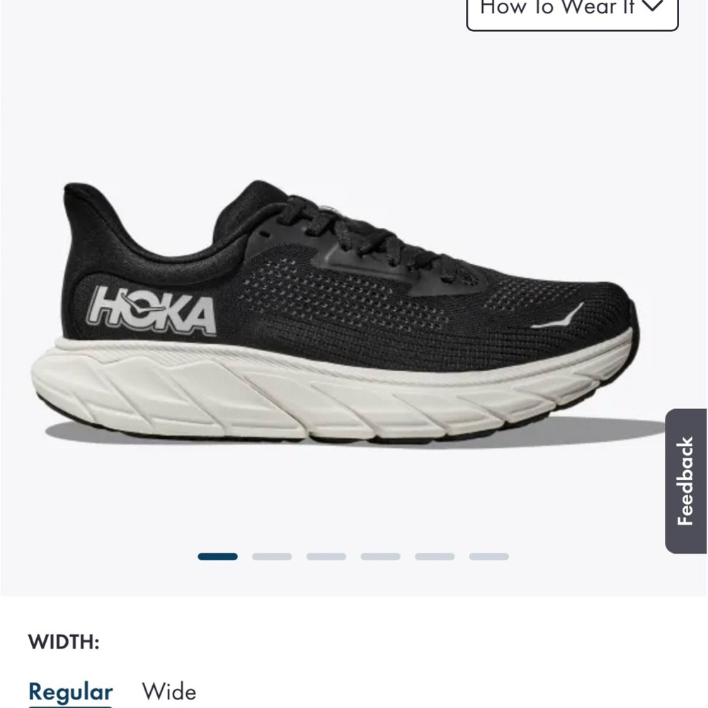 Hoka Arahu 7 Newish Black Running Shoes